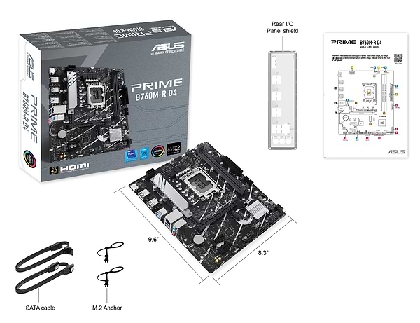 Фото - Материнская плата Asus Prime B760M-R D4