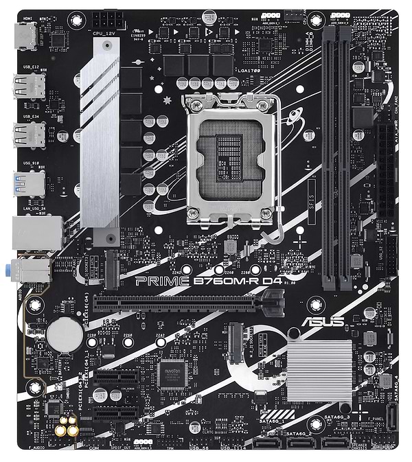 Фото - Материнская плата Asus Prime B760M-R D4