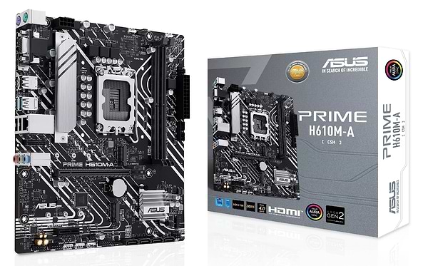 Фото - Материнська плата Asus PRIME H610M-A-CSM DDR5
