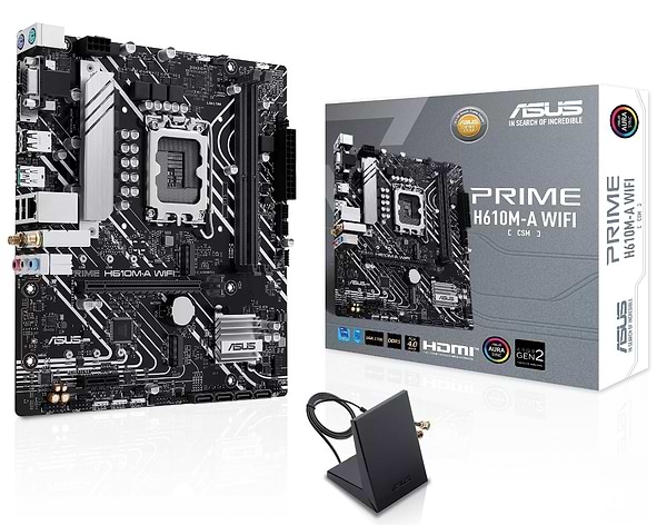 Фото - Материнская плата Asus PRIME H610M-A WIFI DDR5