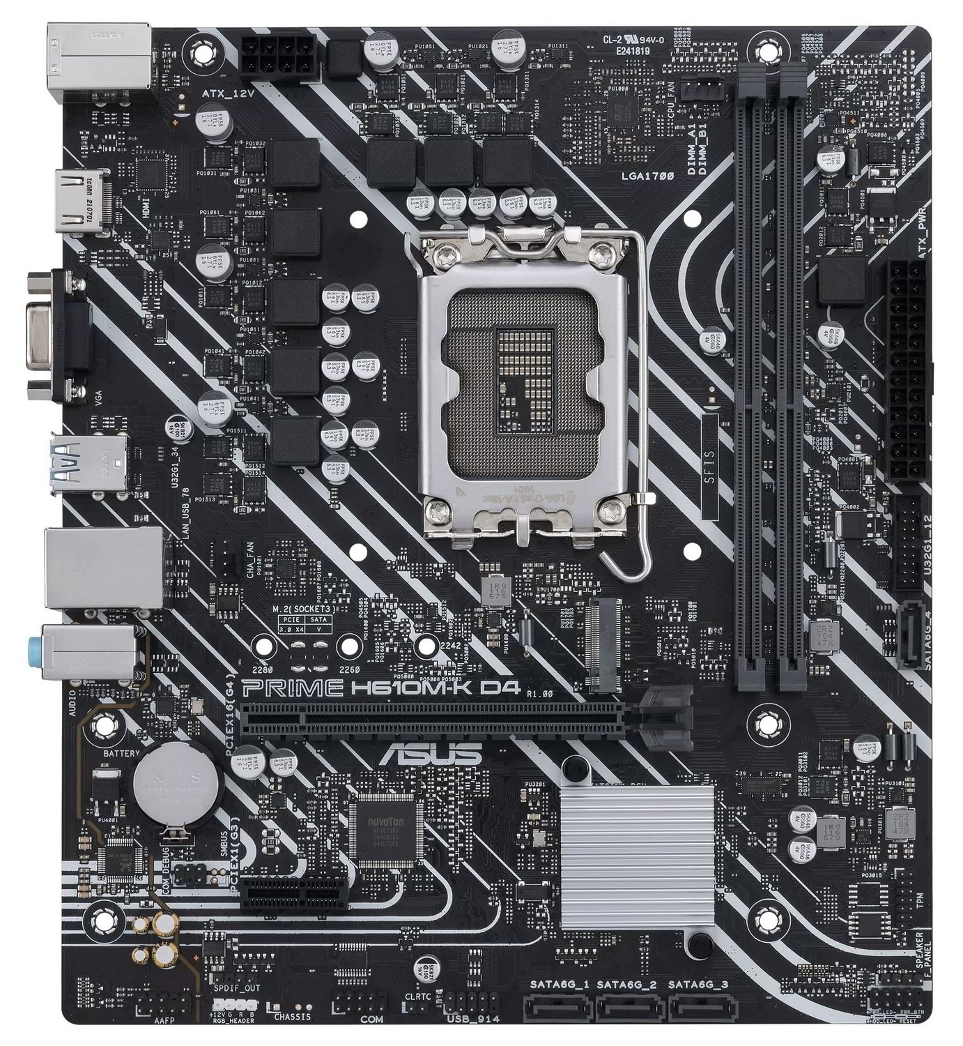 Материнська плата Asus PRIME H610M-K D4