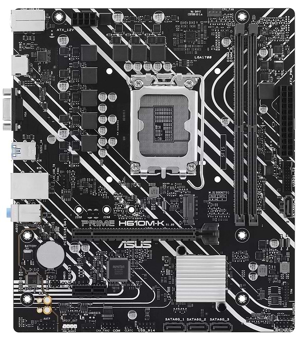 Фото - Материнська плата Asus PRIME H610M-K DDR5