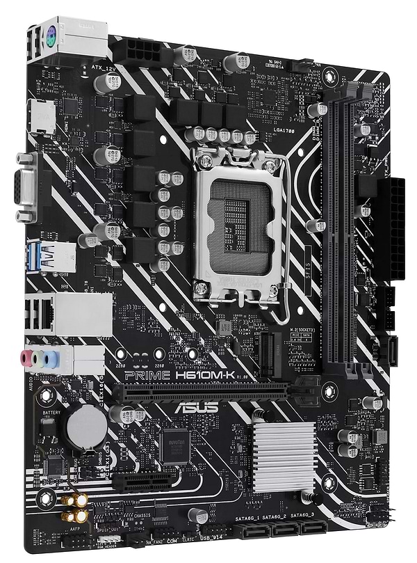 Фото - Материнська плата Asus PRIME H610M-K DDR5