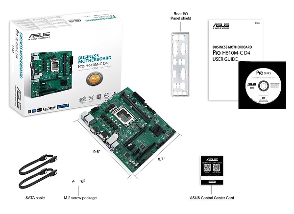 Фото - Материнская плата Asus Pro H610M-C D4-CSM