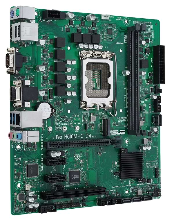 Фото - Материнская плата Asus Pro H610M-C D4-CSM