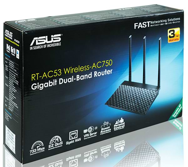Фото - Маршрутизатор интернет WiFi5 Asus RT-AC53