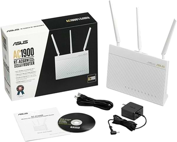 Фото - Маршрутизатор интернет WiFi5 Asus RT-AC68U White