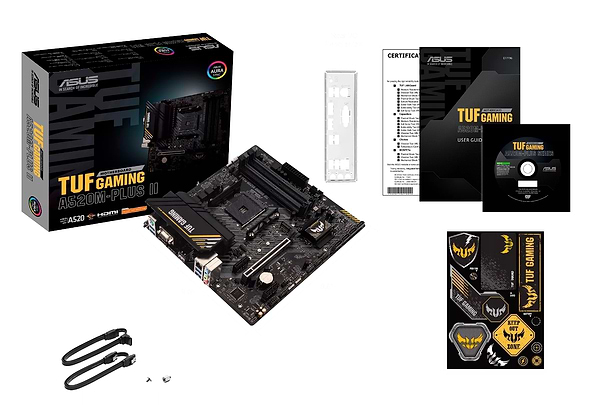 Фото - Материнська плата Asus TUF GAMING A520M-PLUS II DDR4