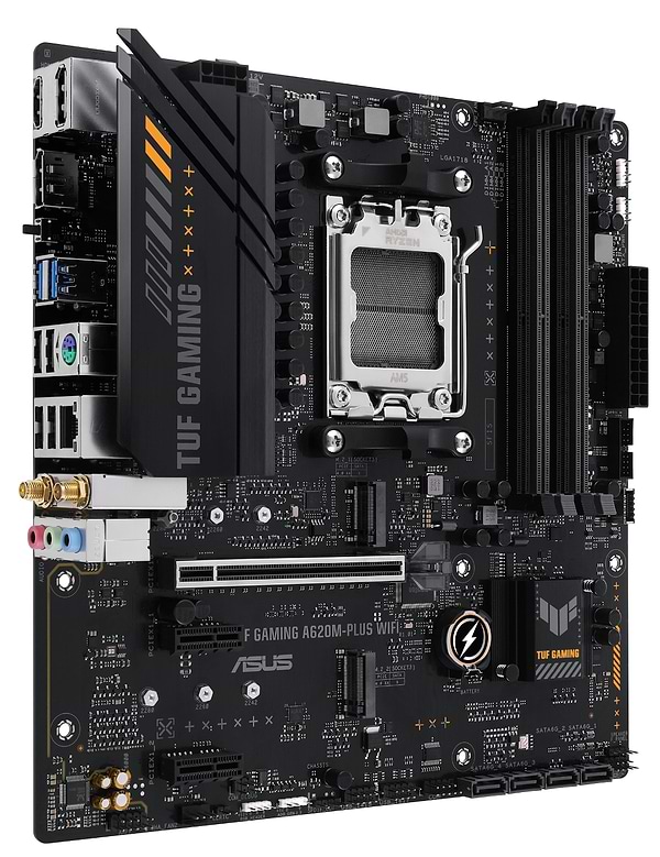 Фото - Материнська плата Asus TUF GAMING A620M-PLUS WIFI DDR5