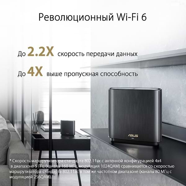 Фото - MESH система WiFi6 Asus XT8 2PK Black