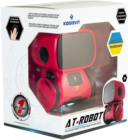 Фото - Интерактивный робот AT-Robot с голосовым управлением Красный (озвуч.укр.) (AT001-01-UKR)