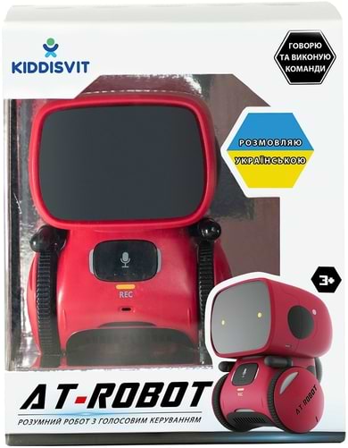 Фото - Интерактивный робот AT-Robot с голосовым управлением Красный (озвуч.укр.) (AT001-01-UKR)
