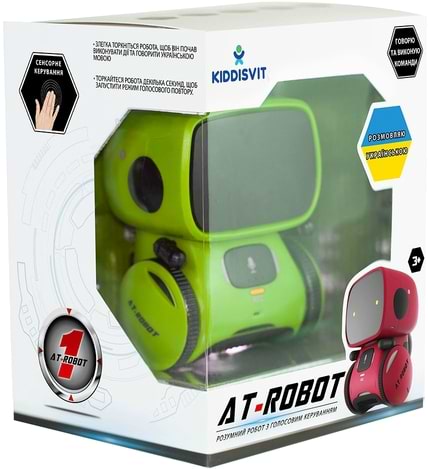 Фото - Интерактивный робот AT-Robot с голосовым управлением Зеленый (озвуч.укр.) (AT001-02-UKR)
