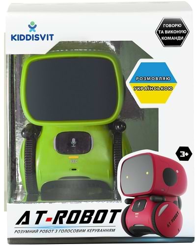 Фото - Интерактивный робот AT-Robot с голосовым управлением Зеленый (озвуч.укр.) (AT001-02-UKR)