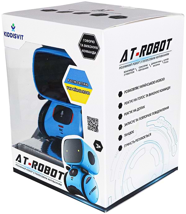 Фото - Интерактивный робот AT-Robot с голосовым управлением Синий (озвуч.укр.) (AT001-05-UKR)