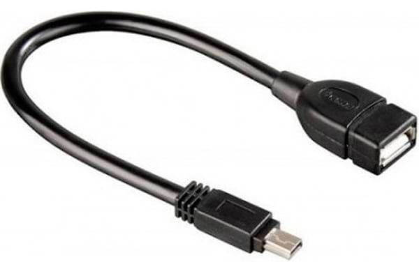 Фото - Кабель Atcom USB 2.0 AF/Mini USB 5 pin 0.1M OTG (12822)