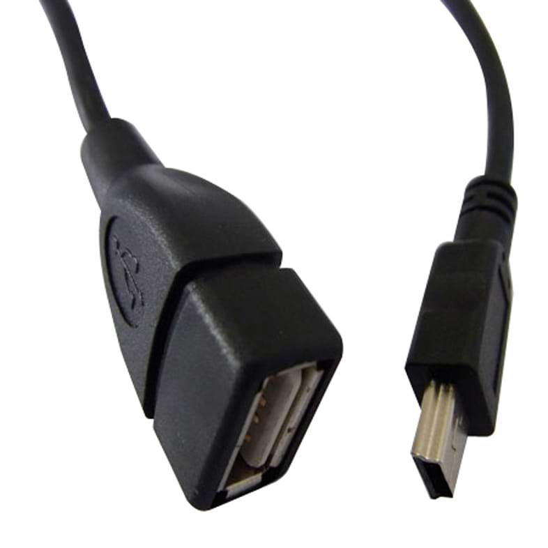 Кабель Atcom USB 2.0 AF/miniUSB 5 pin 0.8m OTG (12821) - Фото 1