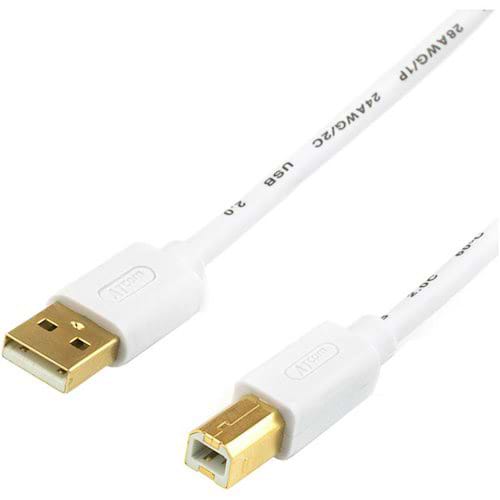 Кабель USB type A - USB type B Atcom USB 2.0 AM/BM 1.8m White (13423)