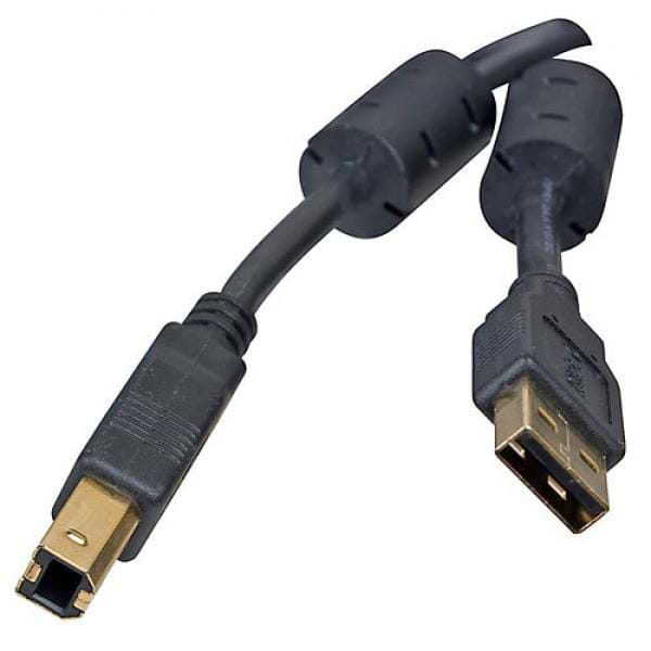 Кабель USB type A - USB type B Atcom USB 2.0 AM/BM Ferrite 1.8m (3795) - Фото 1