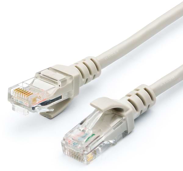 Фото - Кабель патч-корд Atcom UTP Geplink Cat.5e 26AWG 0.5m Gray (GL8050)