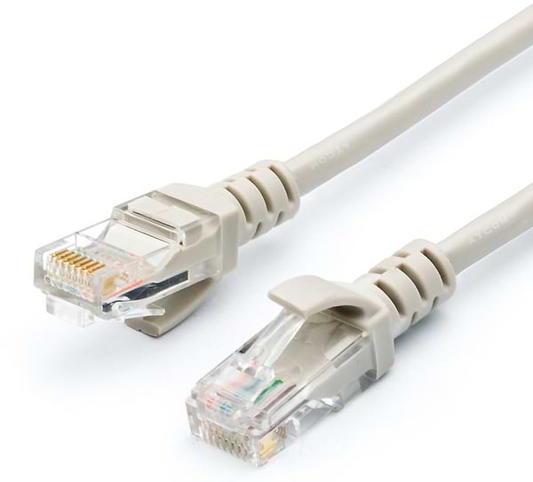 Фото - Кабель патч-корд Atcom UTP Geplink Cat.5e 26AWG 1m Grey (GL8001)
