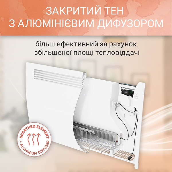 Фото - Конвектор Atlantic Altis Eco Boost 3 Wi-Fi CHG-BD1/Wi-Fi 1500W с комплектом подставок