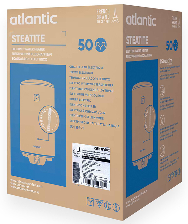 Фото - Водонагрівач Atlantic Steatite Elite VM 050 D400S-2-BC (1500W)