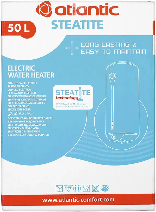 Фото - Водонагреватель Atlantic Steatite 50 VM 050 D400-1-BC 1200W