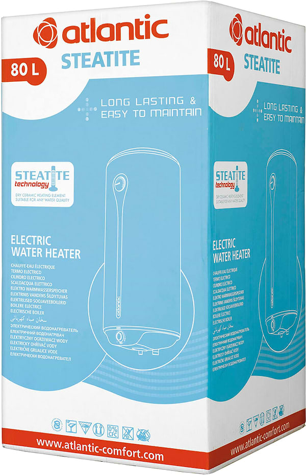 Фото - Водонагреватель Atlantic Steatite 80 VM 080 D400-1-BC 1200W