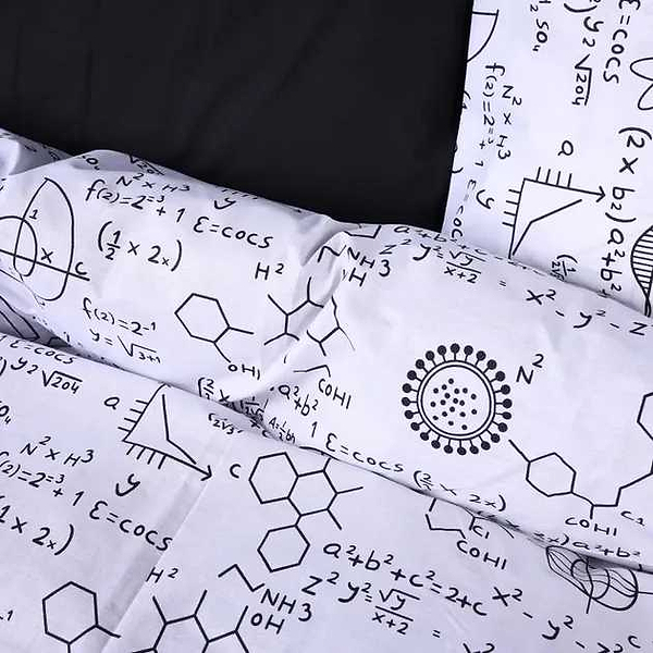 Фото - Комплект постільної білизни MirSon Бязь 17-0732 Atomic Grid 175х210 см (2200010824261)