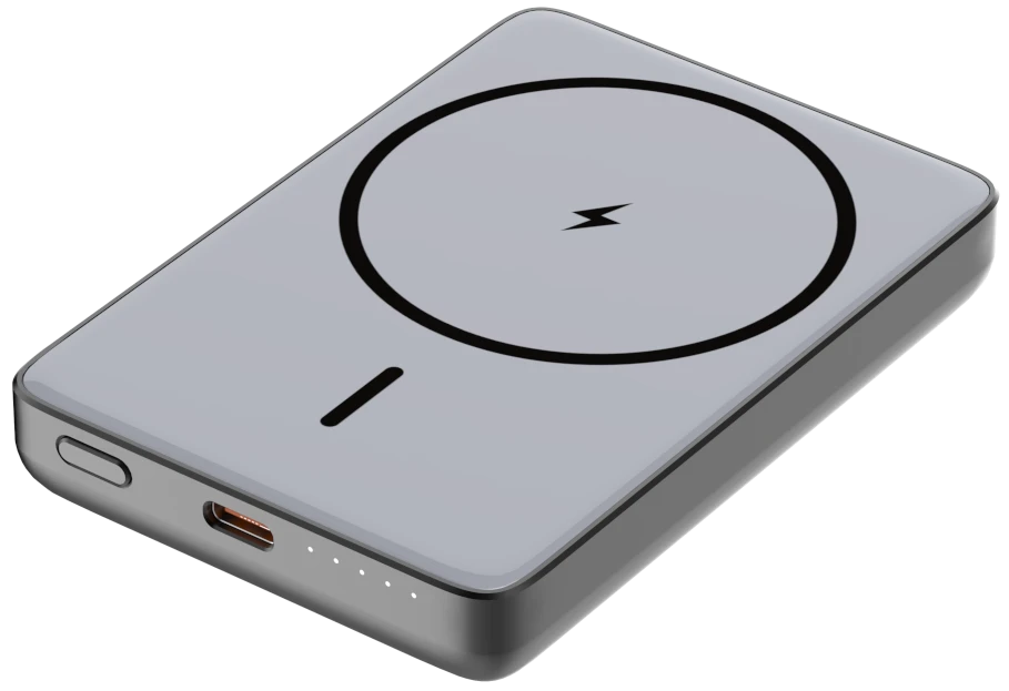 Батарея мобильная ATRIA PD20W USB-C 15W Wireless MagSafe 10000mAh black (WPD-W72B)