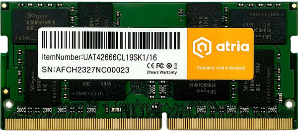 Фото - Память DDR ATRIA DDR4 16Gb (UAT42666CL19SK1/16)