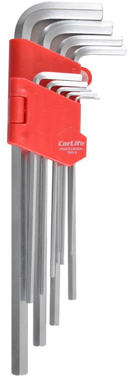 Набор шестигранных ключей CarLife 1.5-10 мм. CR-V MATT 9 шт. (WR2116)