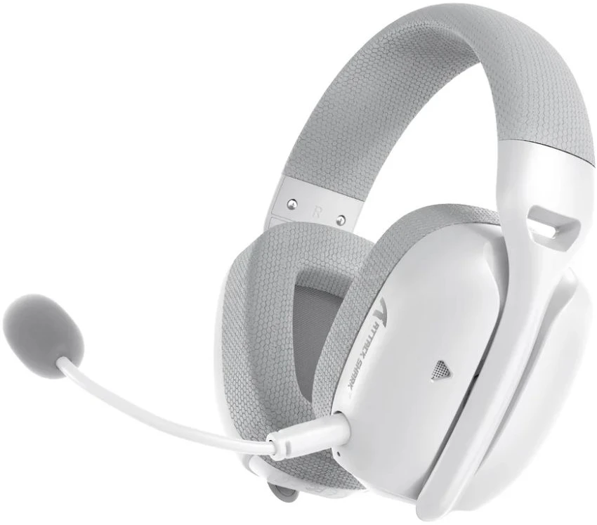 Гарнітура бездротова ігрова Attack Shark L80PRO Wireless, 2.4GHz/Bluetooth/3.5mm White (L80PROW_AS)