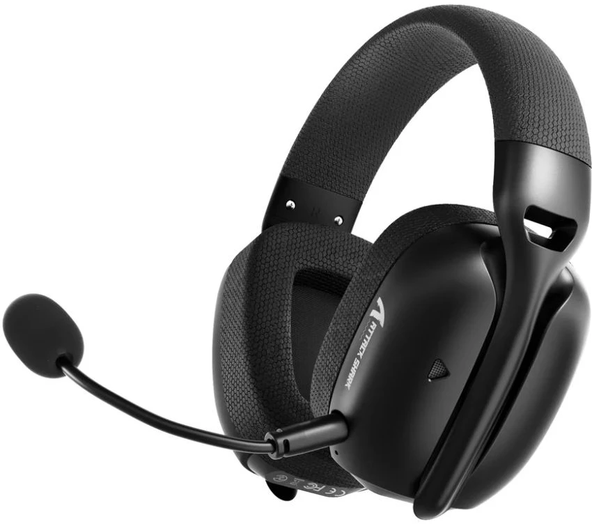 Гарнітура бездротова ігрова Attack Shark L80PRO Wireless, 2.4GHz/Bluetooth/3.5mm Black (L80PROB_AS)