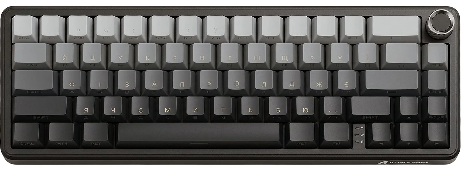 Клавиатура беспроводная игровая Attack Shark X66 66кл. RGB, Wireless, Moonlit Night (X66MN_AS)