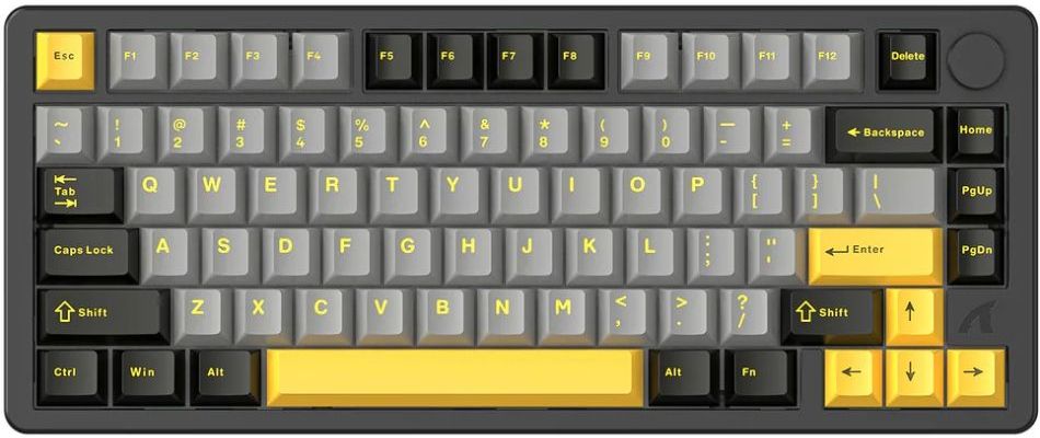 Клавіатура бездротова ігрова Attack Shark X86 82кл. RGB Wireless Matcha Switch Star Black (X86SB_AS)