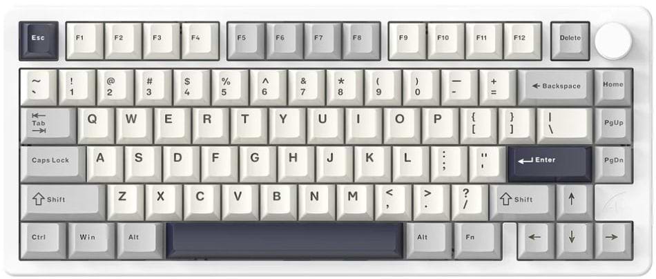 Клавіатура бездротова ігрова Attack Shark X86 Starlight White (X86SW_AS)