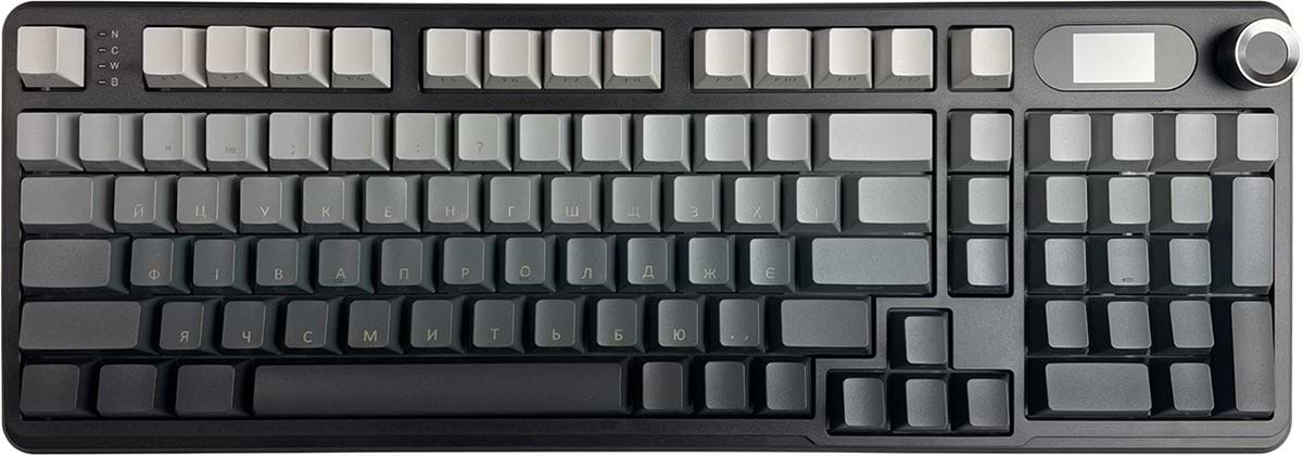 Клавіатура бездротова ігрова Attack Shark X98 Pro 99кл. RGB, Wireless, TFT disp., Moonlit Night (X98PROMN_AS)
