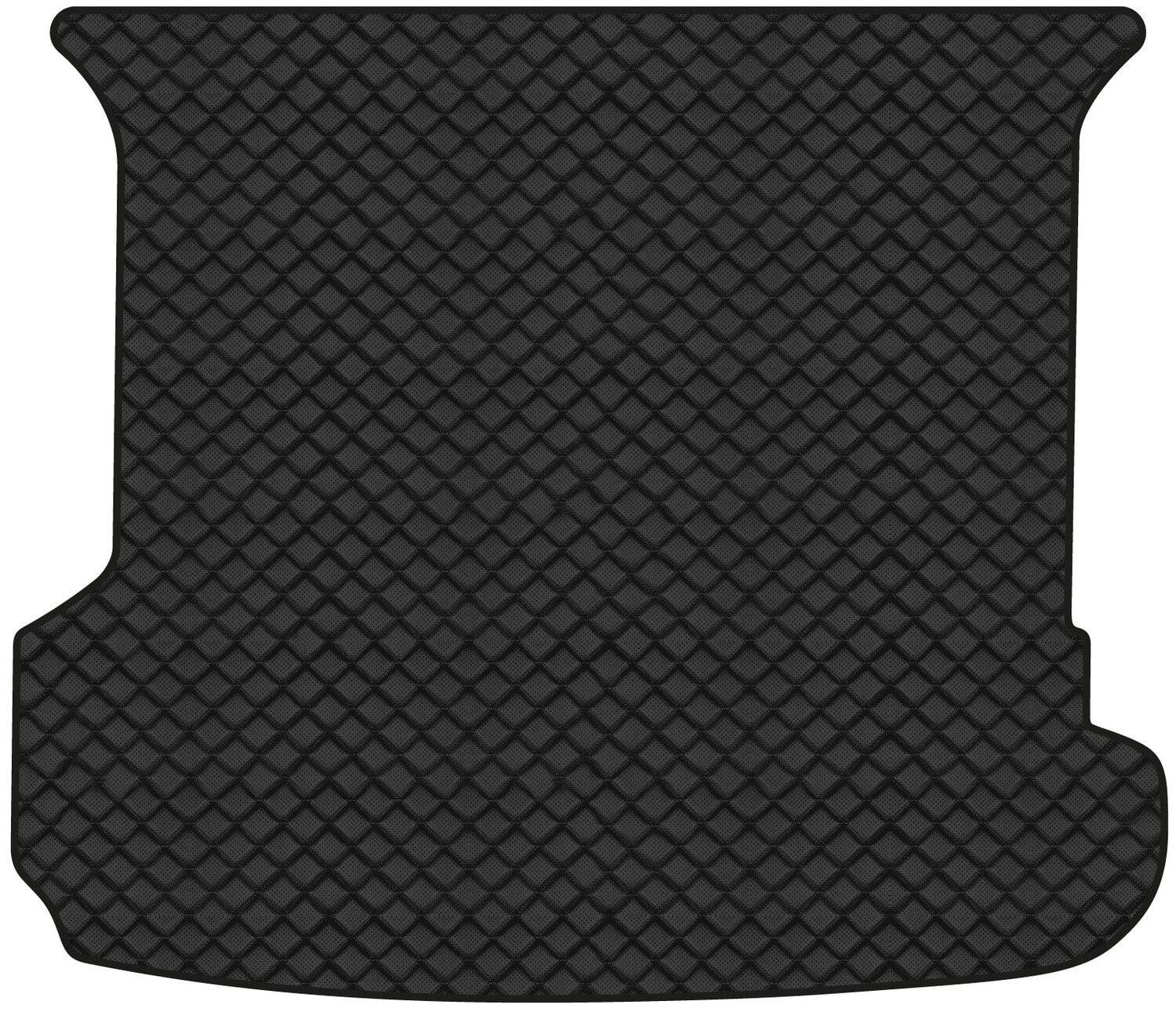 Килимок з екошкіри в багажник авто EVAtech ECO для Q7 (4M) 7 seats Audi 2015 2 покоління SUV USA AU11153B1BBB