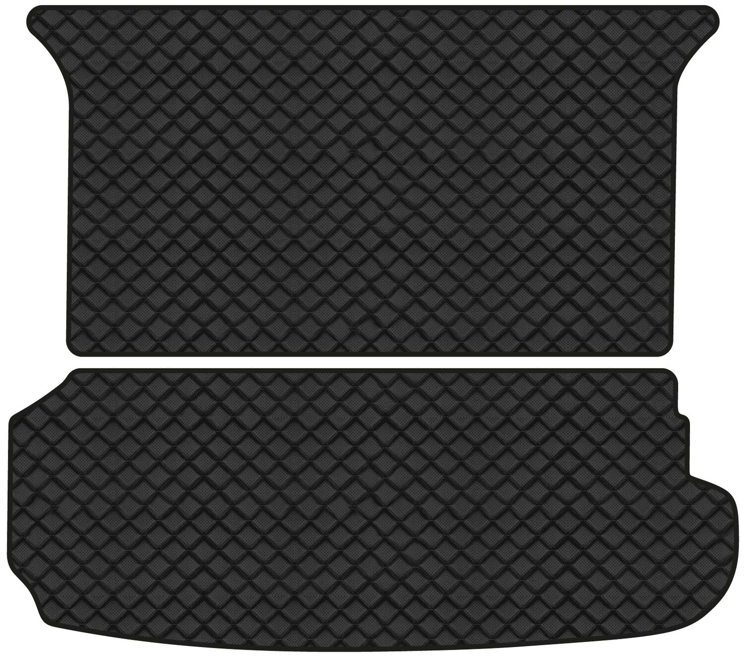 Килимок з екошкіри в багажник авто EVAtech ECO для Q7 (4M) 7 seats Audi 2015 2 покоління SUV USA AU11153BE2BBB