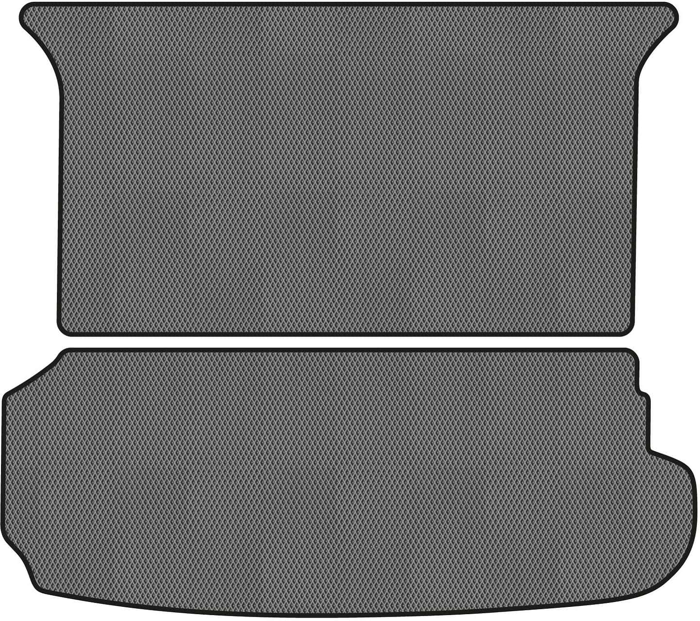 EVA коврик в багажник авто EVAtech для Q7 (4M) 7 seats Audi 2015 2 поколение SUV USA (AU11153BE2RGB)