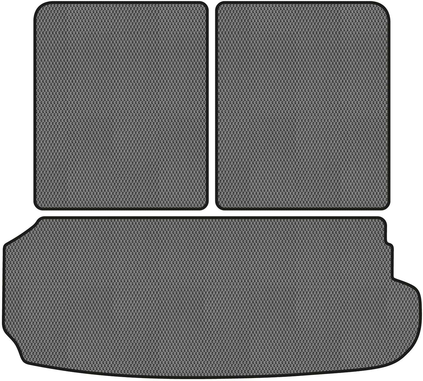 EVA коврик в багажник авто EVAtech для Q7 (4M) 7 seats Audi 2015 2 поколение SUV USA (AU11153BG3RGB)