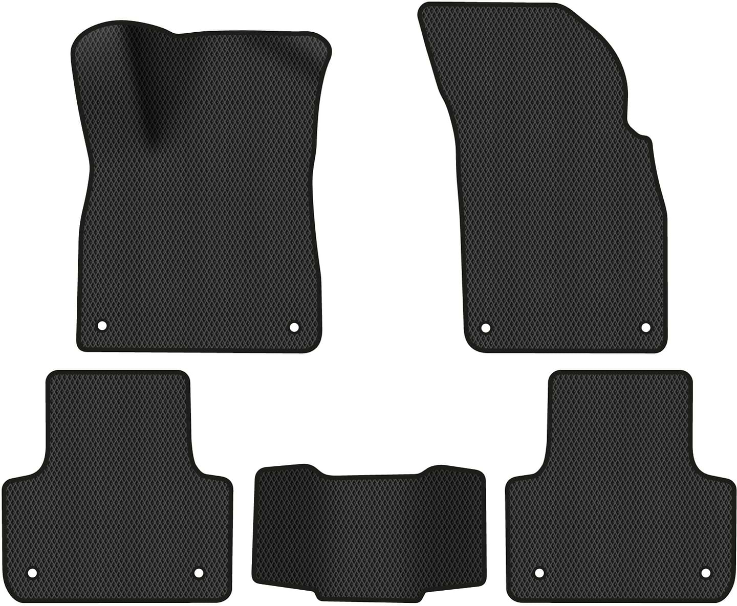 EVA коврики в салон авто EVAtech для Q7 (4M) 7 seats Audi 2015 2 поколение SUV USA (AU11153CE5AV8RBB)