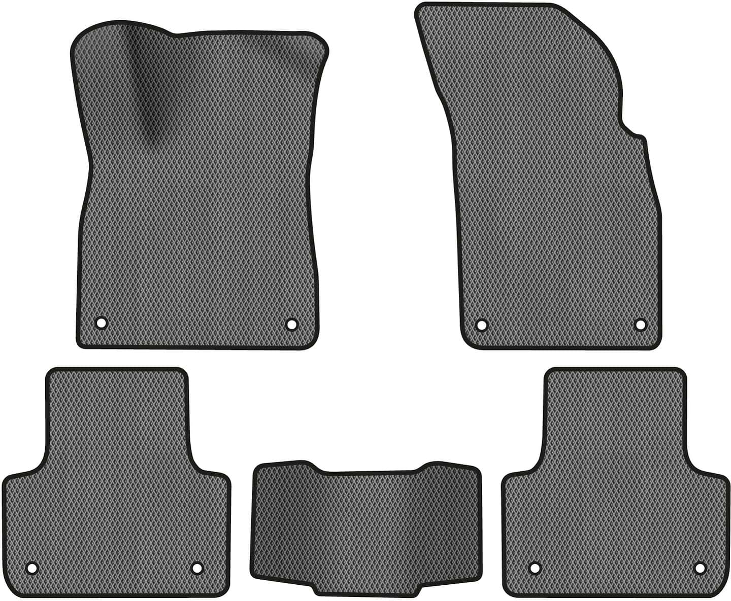 EVA коврики в салон авто EVAtech для Q7 (4M) 7 seats Audi 2015 2 поколение SUV USA (AU11153CE5AV8RGB)