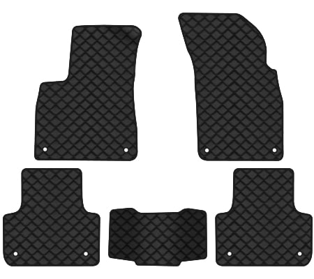 Коврики из экокожи в салон авто EVAtech ECO для Q7 (4M) 7 seats Audi 2015 2 поколение SUV USA (AU11153CG5AV8BBB)