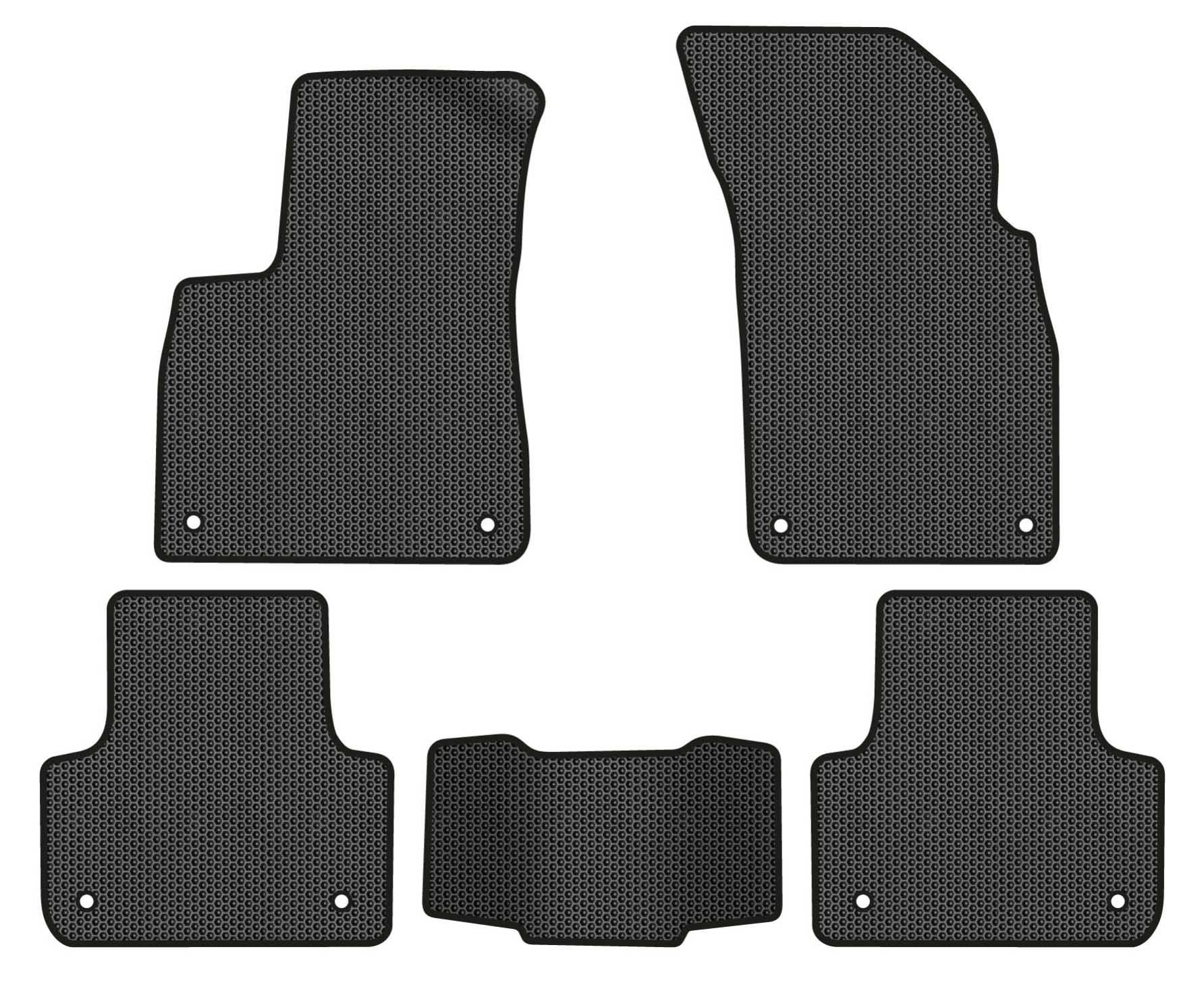 EVA коврики в салон авто EVAtech для Q7 (4M) 7 seats Audi 2015 2 поколение SUV USA (AU11153CG5AV8SBB)