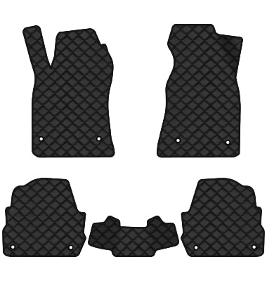 Коврики из экокожи в салон авто EVAtech ECO для A6 (C5) 4WD Audi 1997-2001 2 поколение Sedan EU (AU11281CLK5AV8BBB)