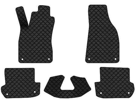 Коврики из экокожи в салон авто EVAtech ECO для A4 (B6) MT Audi 2000-2004 2 поколение Cabrio EU (AU11498CV5AV8BBB)