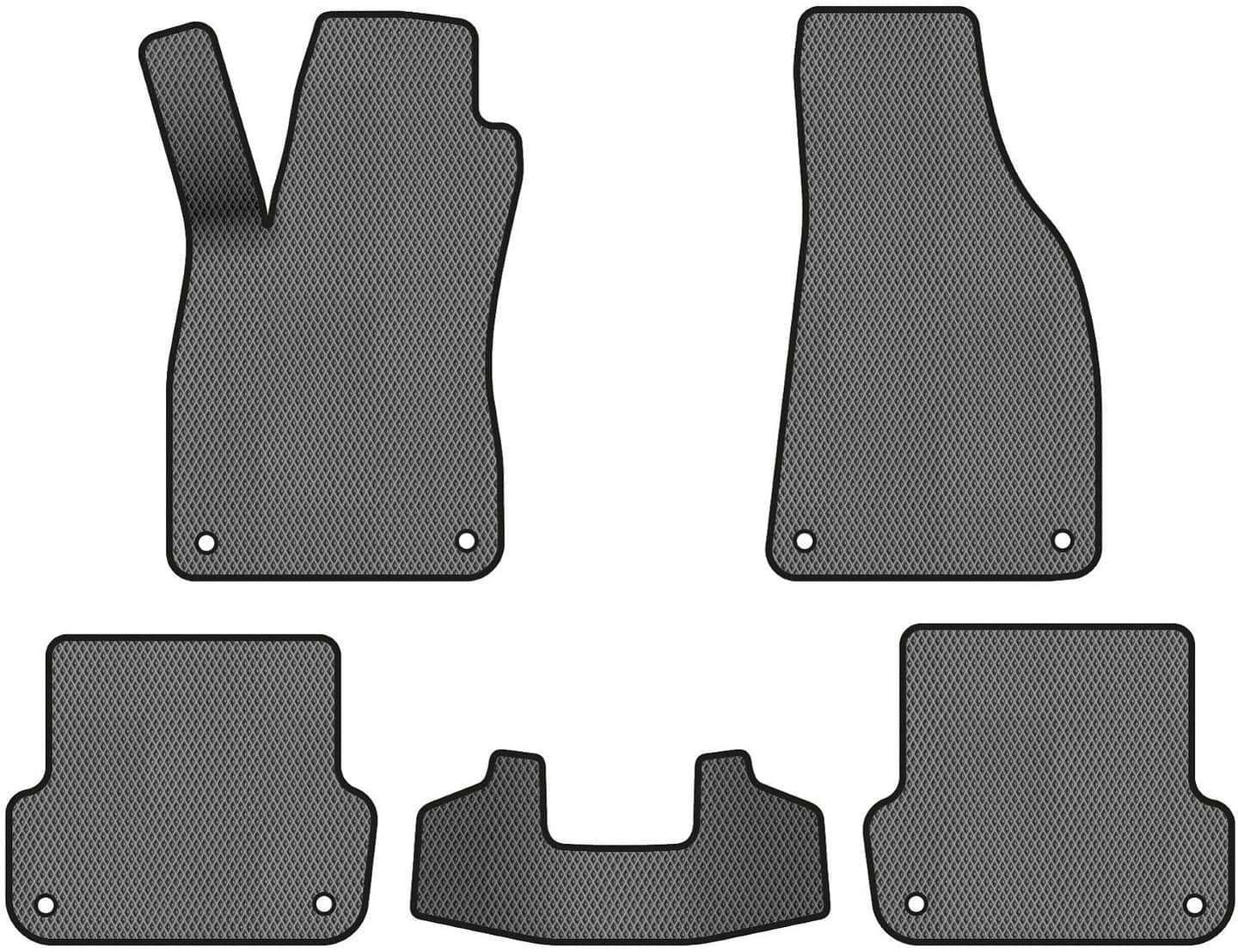 EVA коврики в салон авто EVAtech для A4 (B6) AT Audi 2000-2004 2 поколение Combi EU (AU12130CV5AV8RGB)